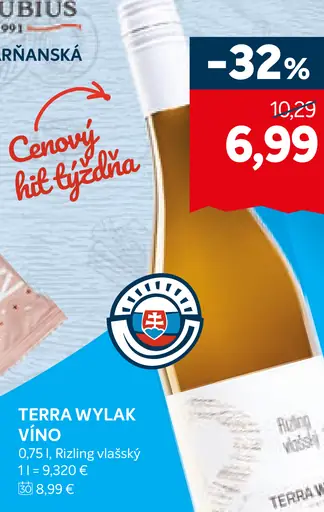 Terra Vylak víno Rizling vlašský
