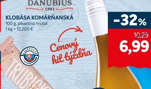 Danubius klobása Komárňanská