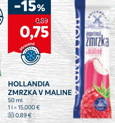 Hollandia Zmrzka v maľine
