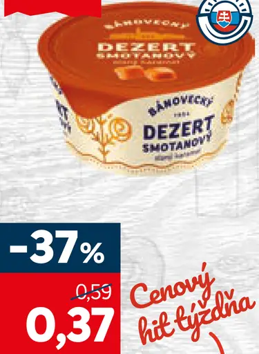 Milsy Bánoecký smotanový dezert