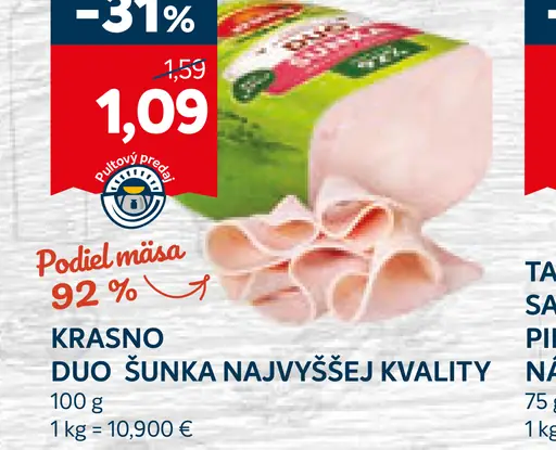 Krásno Duo šunka