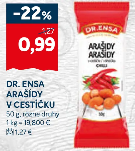 Dr. Ensa arašidy v cestíčku
