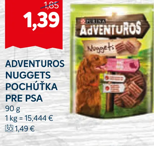 Adventuros Nuggets pochúťka pre psy