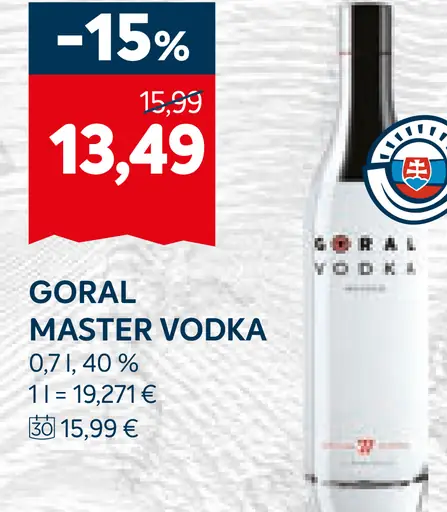 Goral vodka Master