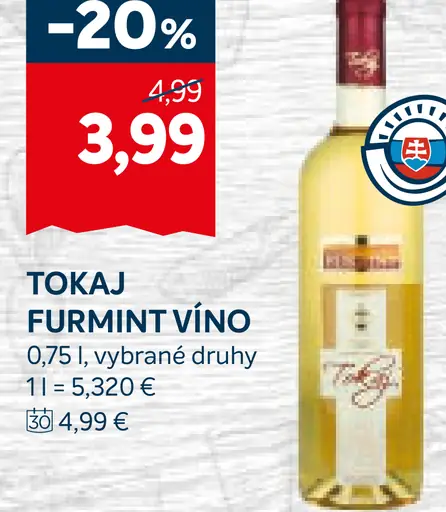 Tokaj Furmint víno