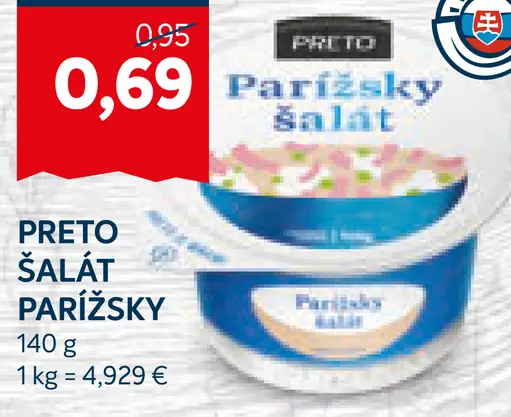 Preto šalát Parížsky