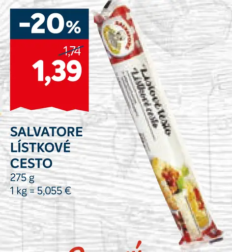 Salvatore lístkové cesto