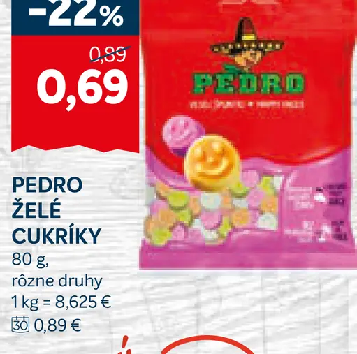 Pedro želé cukríky