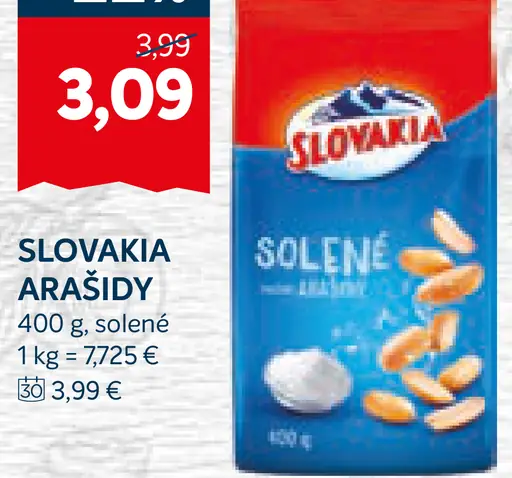 Slovakia Arašidy