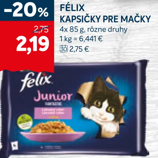 Felix kapsičky pre mačky