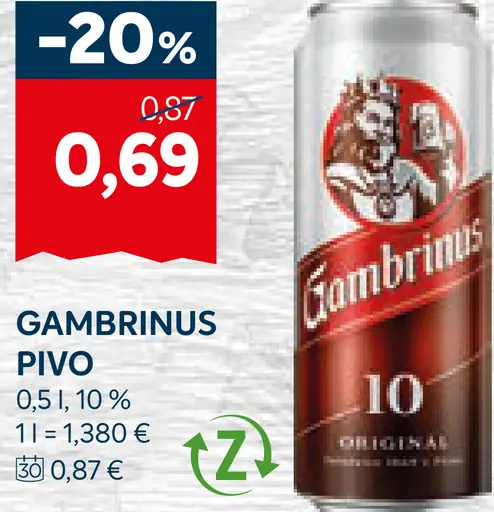 Gambrinus pivo