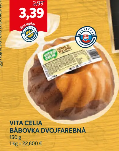 VITA CELIA Bábovka dvojfarebná