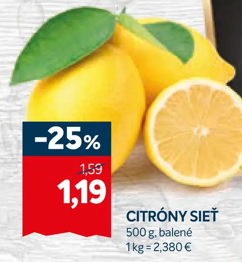 Citróny sieť