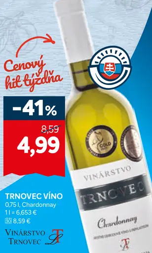 Vínovce Víno Chardonnay