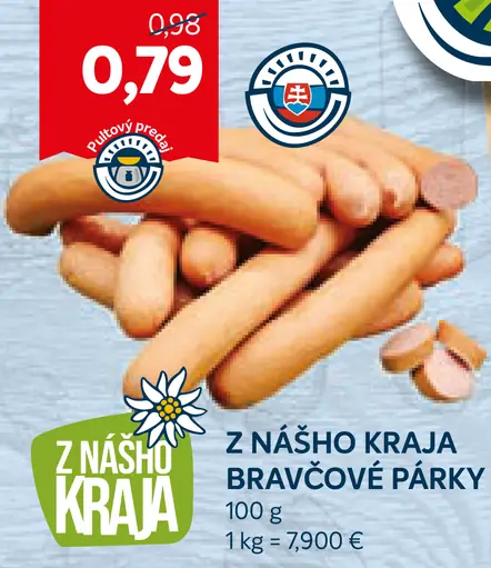 Bravčové párky z nášho kraja
