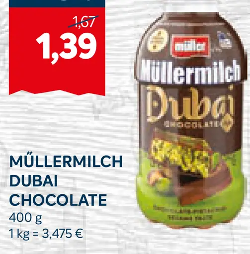 Müllermilch Dubái chocolate