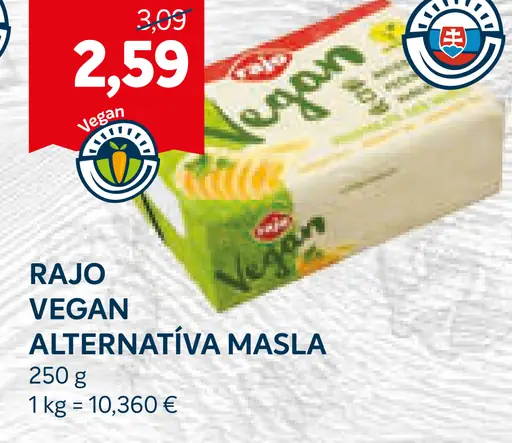 Rajo Vegan Alternatíva masla