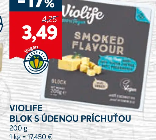 VIOlife Blok s údenou príchuťou