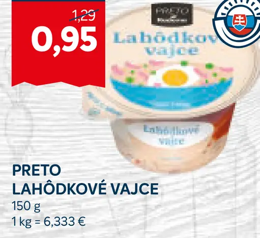 Preco Lahôdkové vajce