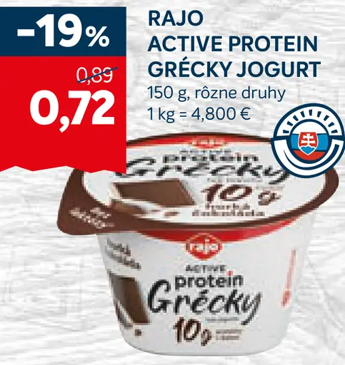 Rajo Active Protein Grécky jogurt