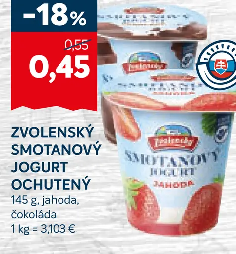 Zvolenský smotanový jogurt