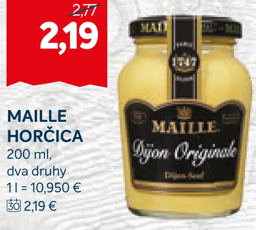 Maille horčica Dijon Originale