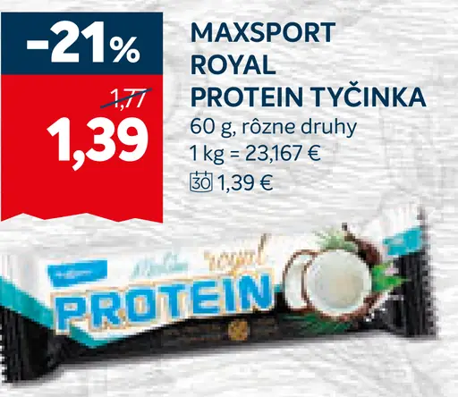 MAXSPORT Royal protein tyčinka