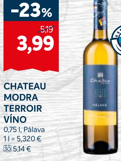 Chateau Modra Terroir víno Pálava