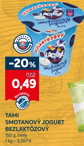 Tami Smotanový jogurt bezlaktózový