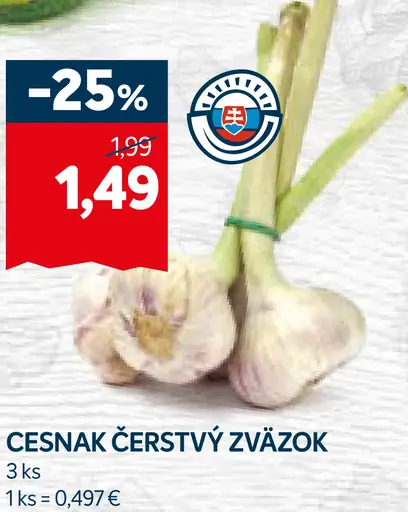 Cesnak čerstvý zväzok
