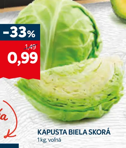 Kapusta biela skorá