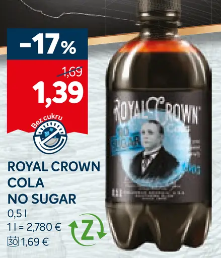 Royal Crown Cola No Sugar