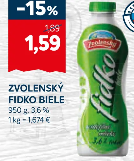 ZVOLENSKÝ Fidko biele