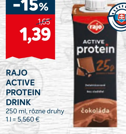 Rajo Active Protein Drink čokoláda