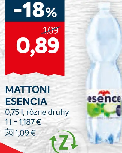 Mattoni Esencia Nesýtená Voda