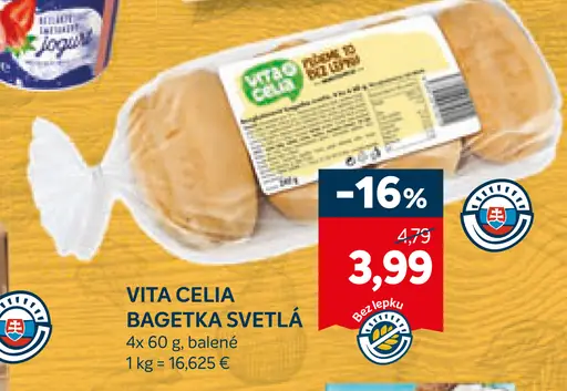 VITA CELIA Bagetka svetlá