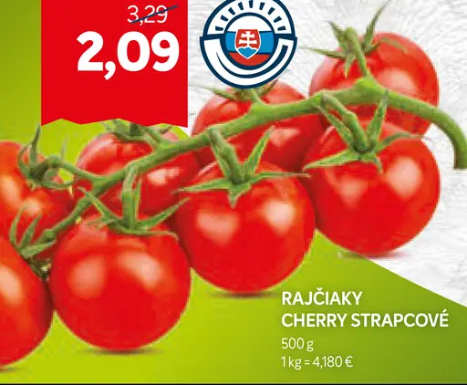 Rajčiaky cherry strapcové