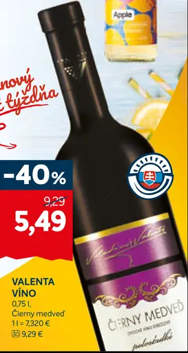 Valenta Červené víno
