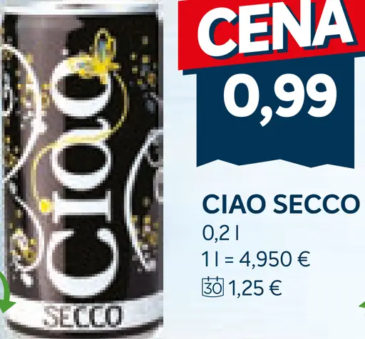 Cia Ciao Secco plechovka