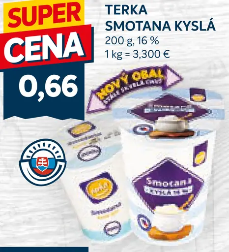 Terka Smotana kyslá 16%