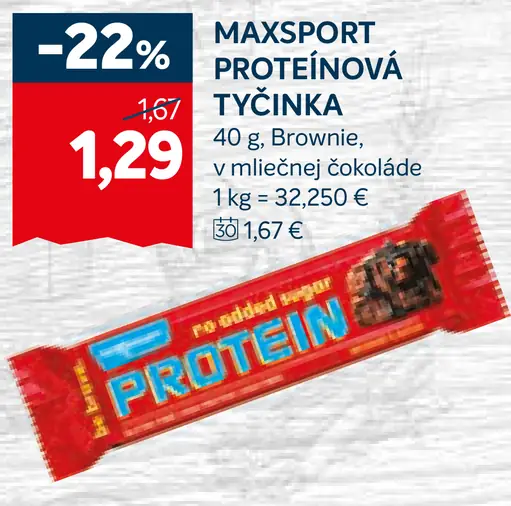 MAXSPORT Proteínová tyčinka