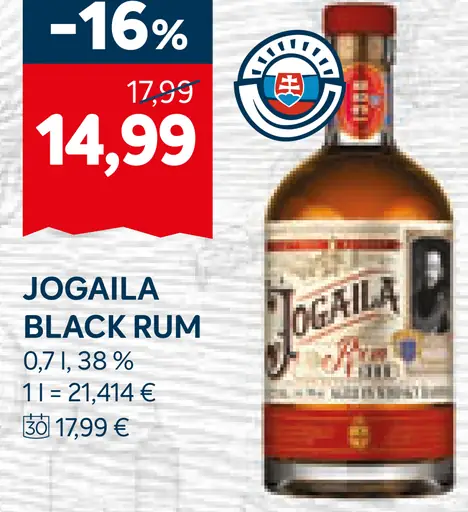 Jogaila black Rum