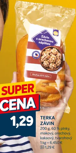 Terka Závin s orechovou náplňou