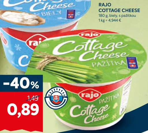 Rajo Cottage Cheese biely
