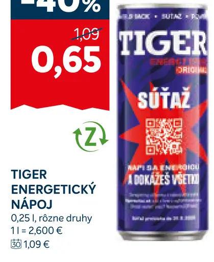 Tiger Energetický nápoj