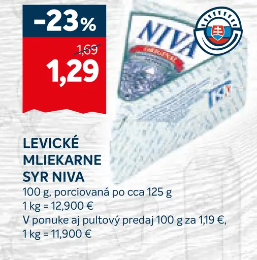 Levice Mliekarne Syr Niva