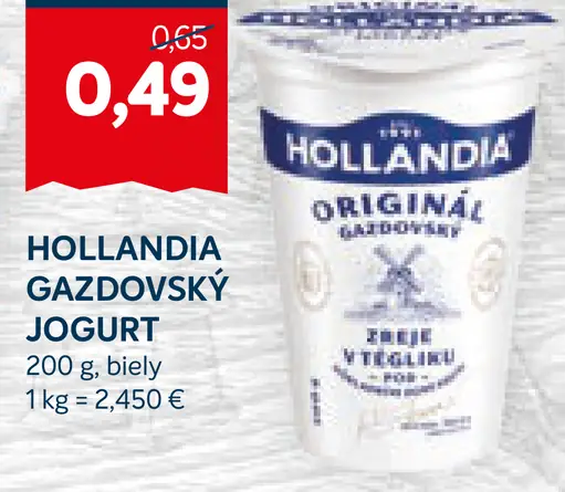 Hollandia Gazdovský biely jogurt
