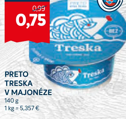 Preto treska v majonéze