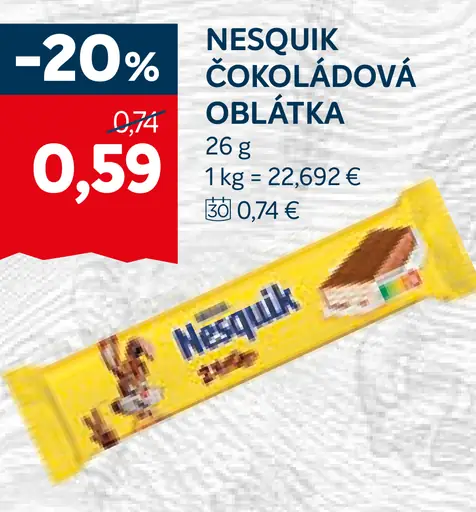 Nesquik čokoládová oblátka
