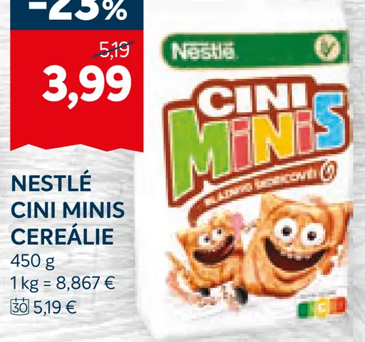 NESTLÉ CINI MINIS cereálie